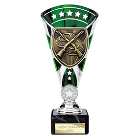 Green & Silver Cobra Star Clay Pigeon Shooting Cup 210mm