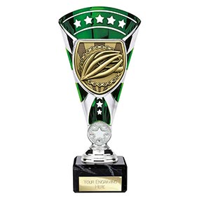 Green & Silver Cobra Star Cycling Cup 210mm