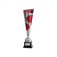 Quest Laser Cut Silver & Red Cup 385mm