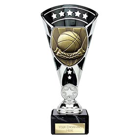 Black & Silver Cobra Star Basketball Cup 210mm