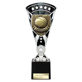 Black & Silver Cobra Star Basketball Cup 230mm