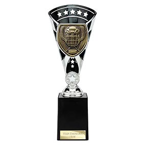 Black & Silver Cobra Star Ice Hockey Cup 250mm