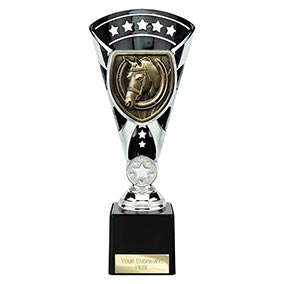 Black & Silver Cobra Star Equestrian Cup 230mm