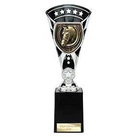 Black & Silver Cobra Star Equestrian Cup 255mm