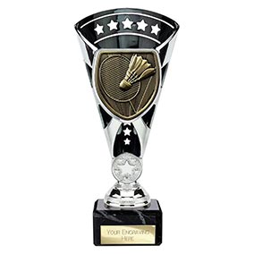 Black & Silver Cobra Star Badminton Cup 210mm