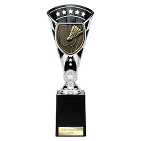 Black & Silver Cobra Star Badminton Cup 255mm