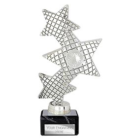 Silver Trinity Star Trophy 195mm Silver Trinity Star Trophy 195mm