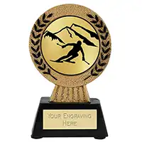Gold Laurel Hero Skiing Trophy