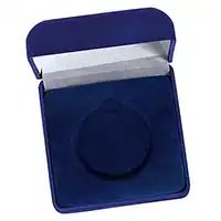 Blue Velvet 50mm Medal Case
