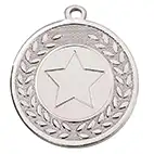 Silver Laurel Star Galaxy Medal 45mm