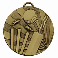Bronze Target Cricket Medal 50mm