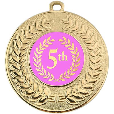 5th Place Gold Medal 50mm