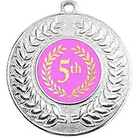 5th Place Silver Medal 50mm