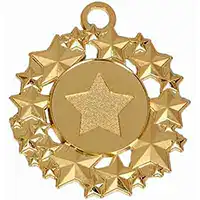 Gold Galaxy Medal 50mm