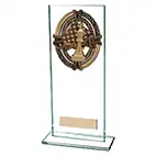 Maverick Glass Chess Award 200mm