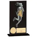 Euphoria Hero Black Glass Netball Award 160mm