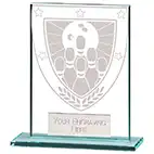 110mm Millenium Glass Ten Pin Award