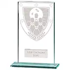 140mm Millenium Glass Ten Pin Award