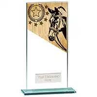 180mm Mustang Glass Equestrian Award