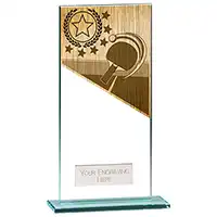 180mm Mustang Glass Table Tennis Award