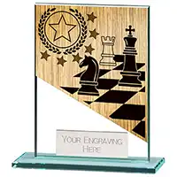 110mm Mustang Glass Chess Award