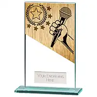 140mm Mustang Glass Karaoke Award