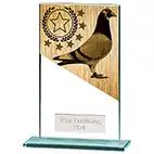 140mm Mustang Pigeon Glass Award