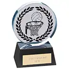 Emperor Crystal Netball Award 125mm