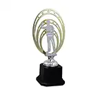 260mm Metallic Oval Darts Trophy