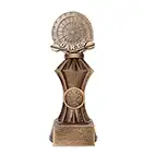 175mm Gold Facet Darts Trophies