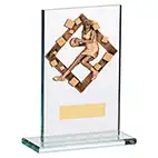 150mm Glass Netball Award