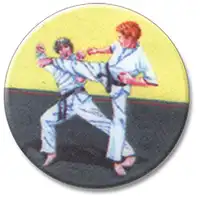 Mens Karate Centre 25mm