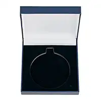 Classic Blue Leatherette Box 50mm