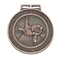 Olympia Bronze Judo Medal 70mm