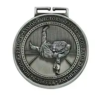 Olympia Silver Judo Medal 70mm