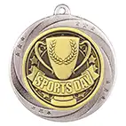 Silver Superstar Sports Day Medal 60mm