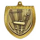 Gold Cobra Shield Gymnastics Medal 70mm Gold Cobra Shield Gymnastics Medal 70mm
