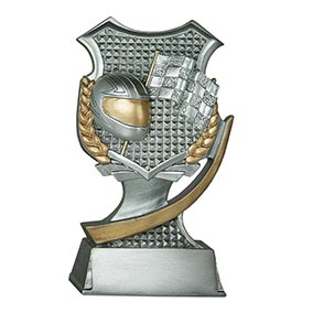 200mm Silver Resin Motorsport Shield 