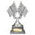 Velocity Chequered Flags Motorsport Trophy 170mm - view 1