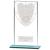 160mm Millenium Glass Badminton Award - view 1