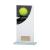 Tennis Colour-Curve Jade Crystal Award 200mm - view 1