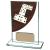 Dominoes Colour Curve Jade Glass Award 125mm - view 1