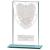 140mm Millenium Glass Badminton Award - view 1