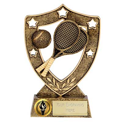 150mm Star Shield Tennis Trophy