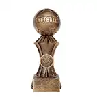 175mm Gold Facet Netball Award