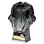 Black Invincible Rugby Trophy 160mm