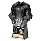 Black Invincible Rugby Trophy 190mm