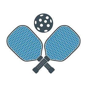 Pickleball Centre Blue Grey 25mm