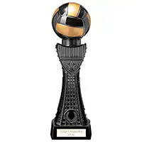 300mm Black Viper Tower Netball Trophy