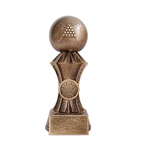 175mm Gold Facet Pool Snooker Award